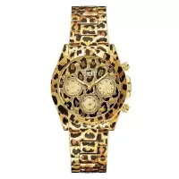 GUESS女款豹纹设计名品腕表 时尚潮流优雅气质展现