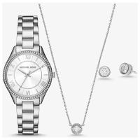 Michael Kors迈克科尔斯手表女石英圆形表盘33毫米表盘银色表带