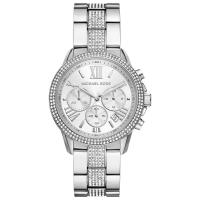 Michael Kors迈克科尔斯手表女计时码表石英圆形表盘不锈钢表链