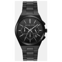 Michael Kors迈克科尔斯手表男计时码表石英圆形表盘黑色表盘