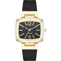 Anne Klein手表女防刮擦石英矩形表盘36毫米表径矿物玻璃商务