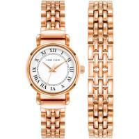 Anne Klein手表女防刮防水石英圆形表盘24毫米100米防水商务休闲