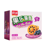 嘉士利果乐果香 蓝莓味夹心饼干680g一盒零食优惠