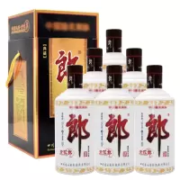 融汇酒类老酒白酒 53°郎酒 青花郎 酱香型 500mlx6瓶(2009年)