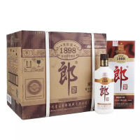 融汇老酒 郎酒53度 酱香型白酒 老郎酒1898 小盒(2011年)500mlx6瓶