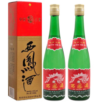 融汇老酒 西凤酒 55度 盒装绿瓶 凤香型500mlx2瓶(2016年)