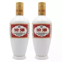 融汇老酒 山西汾酒杏花村 53度汾酒 清香型 瓷瓶汾酒 500mlx2瓶(2019年)