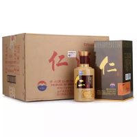 融汇老酒 53度 茅台 仁酒 酱香型白酒 2013年 500mlx6瓶