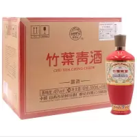 老酒 杏花村汾酒 竹叶青酒 45度 瓷瓶 红瓶 500mlx6瓶