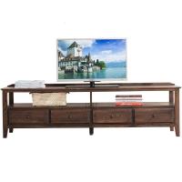 北欧现代简约实木电视柜胡桃色日式白橡木电视桌地柜客厅家具定制