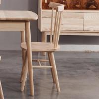 北欧日式风格家具 餐桌椅子日式简约 实木凳子实木餐椅定制