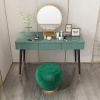 轻奢梳妆台ins化妆台梳妆网红小户型后现代卧室北欧实木烤漆书桌定制