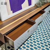 意式极简电视柜现代简约轻奢风格地柜客厅家具卧室家用设计师柜子定制