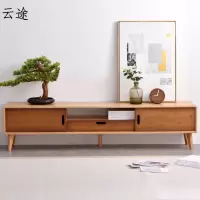 北欧实木电视柜地柜现代简约小户型矮柜客厅储藏柜竹定制