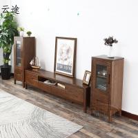 北欧橡木电视柜全实木橡木电视柜现代简约小户型客厅家具定制