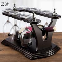 欧式酒架红酒架实木葡萄酒架创意时尚吧台家用酒柜隔断架定制