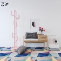 北欧仙人掌晾衣架衣帽架家用落地衣架简约现代创意铁艺金属挂衣架定制