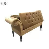 小户型客厅休闲贵妃榻阳台沙发床尾床边凳懒人躺椅换鞋凳定制