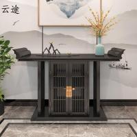 新中式玄关柜简约现代玄关台实木条案中式餐边柜别墅酒店厅柜定制