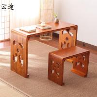 古琴桌凳共鸣琴桌实木仿古中式明清古典伏羲式桐木禅意国学书法桌定制