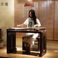 古琴桌凳共鸣琴桌桐木家用琴凳实木琴桌禅意古琴桌便携式桌子琴椅定制