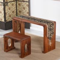 烧桐木仿古琴桌 共鸣古琴桌凳 实木琴桌琴凳国学古琴桌书法桌定制