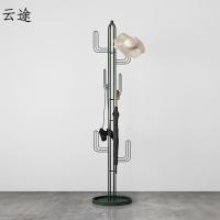 北欧仙人掌铁艺女士衣帽架现代多功能创意落地挂衣架定制
