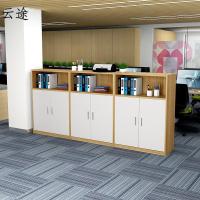 办公室柜储物带锁小型文件柜矮柜木质资料柜打印机柜档案隔断边柜定制