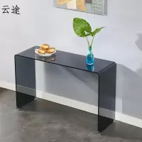 玄关桌子靠墙现代简约超窄客厅入户玄关台装饰北欧厅玻璃台条案定制