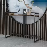 新中式玄关台实木条案条几简约现代玄关桌墙边桌装饰玄关柜供桌定制