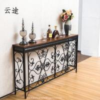 欧式铁艺玄关台家用暖气罩 玄关桌玄关柜墙边桌边几定制