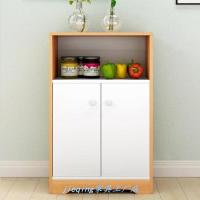 橱碗柜多功能多层柜餐边柜分隔微波炉台面装饰品胡桃木色烤箱茶台定制