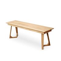 实木长凳餐椅北欧木凳现代简约换鞋凳原木餐凳家用橡木卧室床尾凳定制