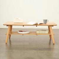 全实木茶几橡木茶桌咖啡桌带隔板客厅家具定制