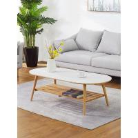 实木茶几简约客厅小户型现代原木喝茶双层胶囊茶几橡胶木定制