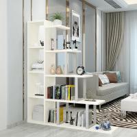 简约现代客厅玄关柜隔断厅柜酒柜屏风间厅柜置物储物展示柜落地定制 C款浅胡桃+黑架组装框架结构