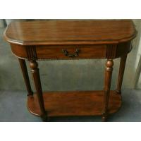 欧式厅入户实木玄关桌玄关台简约玄关柜沙发背几走廊靠墙桌定制 板栗色900*300*900组装