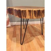 北欧沙发边几原木不规则飘窗小茶几角几小圆桌床头小桌子置物架定制 80*80*50cm(长宽高)随机造型木头厚度约10厘米