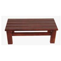 多功能实木高台阶脚踏板淋浴室防滑垫脚阳台放搭脚搁脚换鞋凳定制 HL110F红褐色[高21cm]