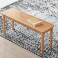 全实木长凳现代简约家用餐凳床尾凳换鞋凳长条凳子F6131定制 0.98米(980*300*420mm)[原木色]