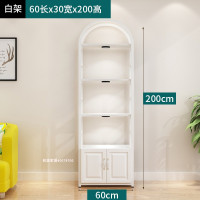 化妆品展柜院货架展示架置物架自由组合展柜多功能美甲展示柜定制 欧式门长60cm[白架+白板]