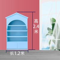 木质母婴店货架奶粉展示柜中岛柜饰品儿童玩具宠物店凯儿得乐货架定制 新款屋顶[120*30*2.4米高]