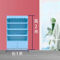 木质母婴店货架奶粉展示柜中岛柜饰品儿童玩具宠物店凯儿得乐货架定制 新款平顶[100*30*2米高]