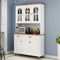 餐边柜现代简约酒柜微波炉碗柜客厅储物柜烤漆茶水柜定制 1.2双层城区内双门