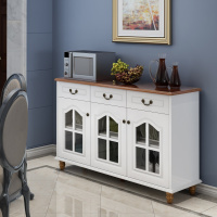 餐边柜现代简约酒柜微波炉碗柜客厅储物柜烤漆茶水柜定制 1.4米单层城区内单门