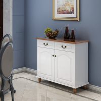 餐边柜现代简约酒柜微波炉碗柜客厅储物柜烤漆茶水柜定制 1米单层城区内无玻璃单门