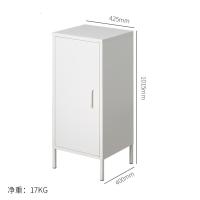 铁艺餐边柜现代简约透气储物柜碗橱柜北欧厨房收纳茶水柜家用放碗定制 单开门餐边柜牛奶白双门