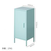 铁艺餐边柜现代简约透气储物柜碗橱柜北欧厨房收纳茶水柜家用放碗定制 单开门餐边柜薄荷绿双门