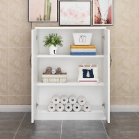 欧式柜飘窗柜储物柜阳台防晒收纳柜杂物柜家用置物矮地柜定制柜子定制 长60深32高100两门三层