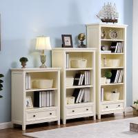 儿童书柜书架落地柜子储物柜简约现代全实木学生书柜书房浩善定制 水青色（600*380*1350）0.6-0.8米宽